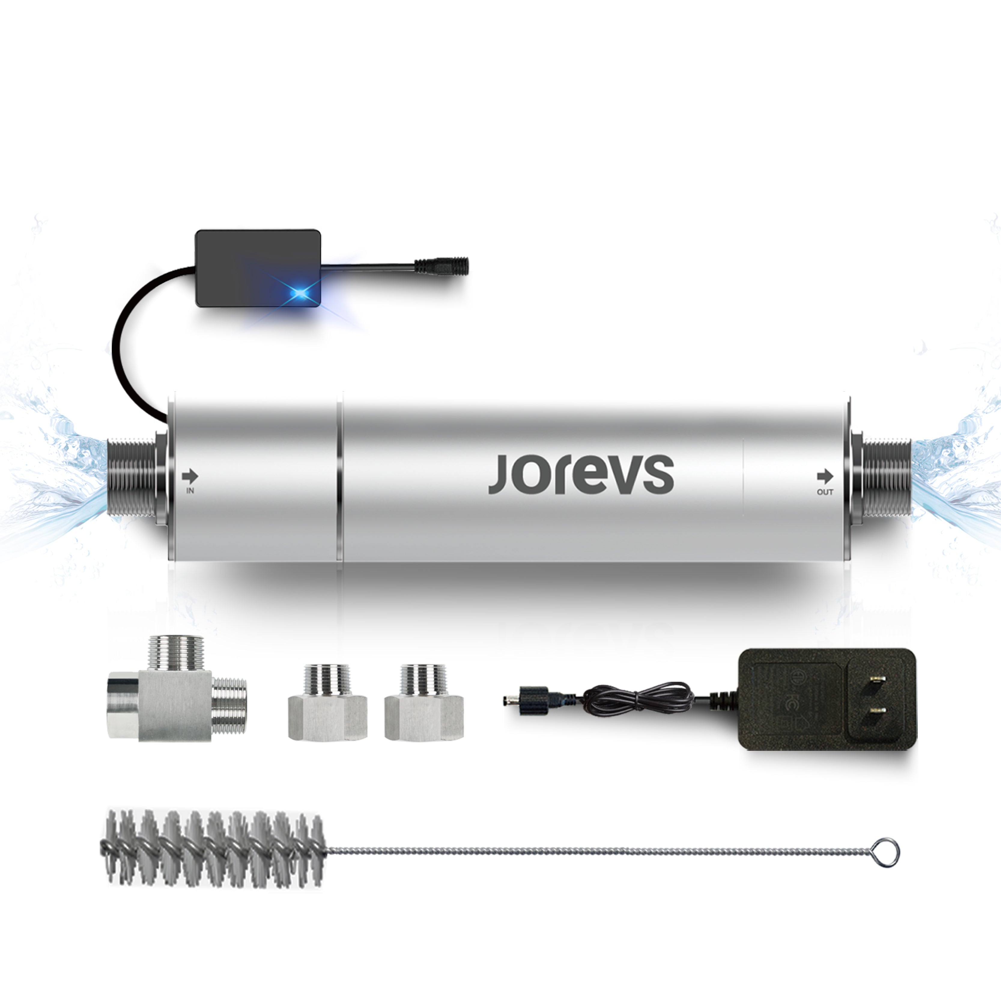 Mercury-Free UV Water Filter for Whole House, 12GPM，Easy Installation